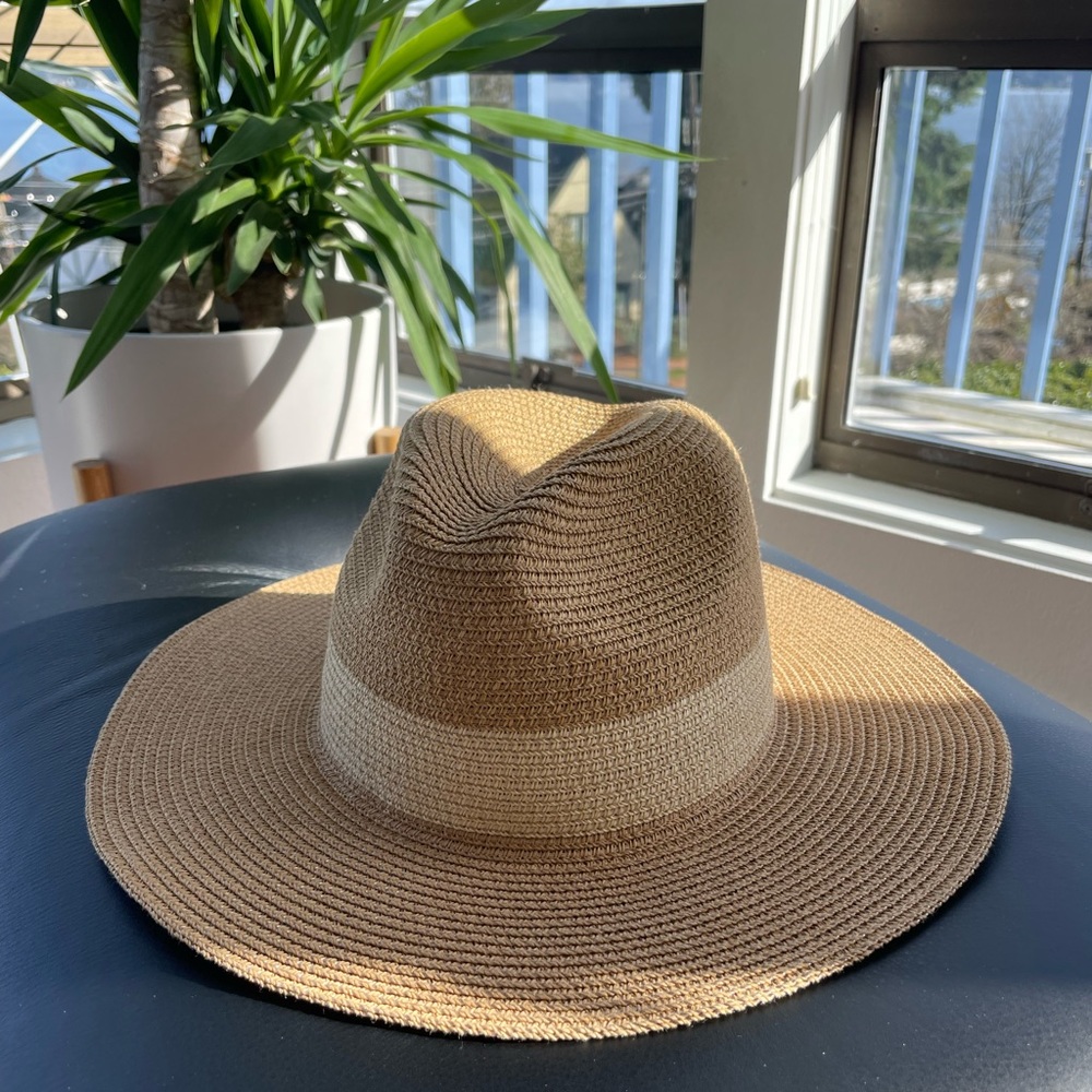Halogen adjustable straw hat